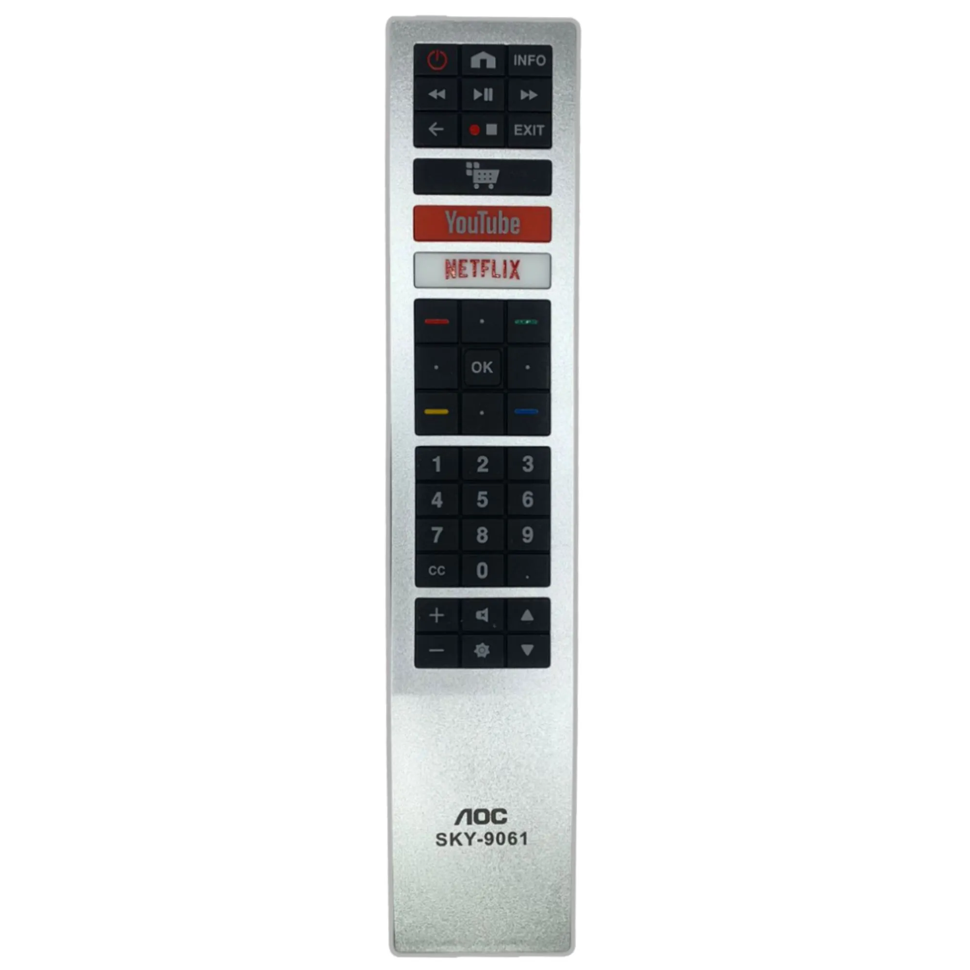Controle Remoto Aoc com atalho Netflix/Y ...