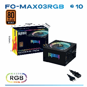 Fonte ATX 750W Revenger FO-MAX03RGB 80 Pl...