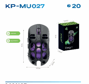 Mouse Gamer sem Fio Knup KP-MU027 Bluetoo...